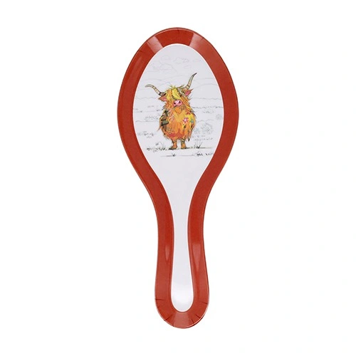Repose-cuillère "vache écossaise"