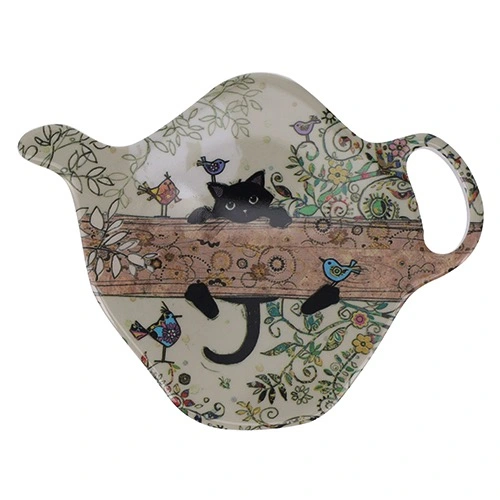 Repose-sachet "chat branche"